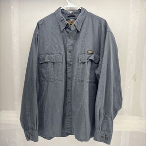 Vintage Harley Davidson Mens XLT Button 2 Pocket Shirt Motorcycle Outdoors Gorp